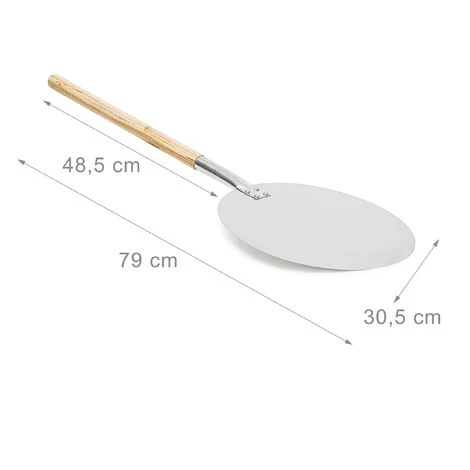 RELAXDAYS Pelle à Pizza Gâteau Rond Ø 30,5 Cm En Métal Avec Manche En Bois 79 Cm De Long Plateau Cuisine 6 RELAXDAYS Pelle à Pizza Gâteau Rond Ø 30,5 Cm En Métal Avec Manche En Bois 79 Cm De Long Plateau Cuisine – Image 4