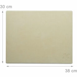 Relaxdays Pierre à Pizza 3 Cm épaisseur Pierre à Pain Rectangle Support En Métal Pelle à Pizza En Bois HxlxP: 7 X 43 X 31,5 Cm Cuisson Au Four Flammèches Spatule Pizza En Bois, Nature -Four à pizza Soldes 2022 10366942 4