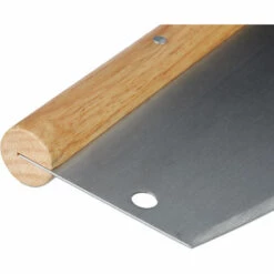 RELAXDAYS Lot De 2 Hachoir Berceuse Pizza Couteau à Pizza Inox Manche Bois 1 Lame Étui Protecteur HxB 12x35cm, Argenté -Four à pizza Soldes 2022 10368231 4