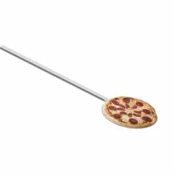 ROYAL CATERING Pelle A Pizza Inox Four Pains Pizzeria Refractaire Pro 80 Cm Longueur 20 Cm - Crème, Gris Foncé, Rouge
