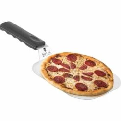 ROYAL CATERING Pelle A Pizza Pain Four Ustensile Inox Longueur 38 Cm Poignee Plastique Legere - Noir