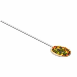 ROYAL CATERING Pelle A Pizza Inox Four Pains Pizzeria Refractaire Pro 100 Cm Longueur 20 Cm - Noir
