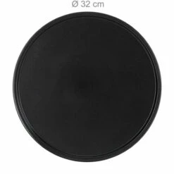 Relaxdays Plaque à Pizzas, Lot De 2, Plat à Four, Acier Au Carbone, Moule, Plateau, Antiadhésive, Ronde, ∅ 32 Cm, Gris -Four à pizza Soldes 2022 17981816 5