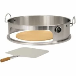 BBQ-Toro Set D'insertion De Pizza | Pour Gril à Boules De Ø 57 Cm | élément En Acier Inoxydable