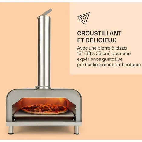 Klarstein Diavolo Four à Granulés Pour Pizza Avec Pierre à Pizza Thermomètre Acier Inoxydable 5 Klarstein Diavolo Four à Granulés Pour Pizza Avec Pierre à Pizza Thermomètre Acier Inoxydable – Image 3
