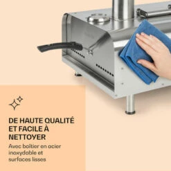 Klarstein Diavolo Four à Granulés Pour Pizza Avec Pierre à Pizza Thermomètre Acier Inoxydable 11 Klarstein Diavolo Four à Granulés Pour Pizza Avec Pierre à Pizza Thermomètre Acier Inoxydable -Four à pizza Soldes 2022 19895726 5
