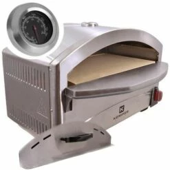 Four à Pizza 4800W Gaz KEMPER Inox Cuisson Pierre Réfractaire 250- 400°C Max Allumage Piezo Chauffe Rapide Spatule -Four à pizza Soldes 2022 30165480 3