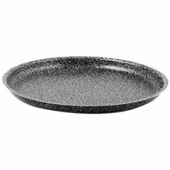 Home Stone Moule à Pizza Rond, Antiadhérent, Pierre, Anthracite, 36 Cm