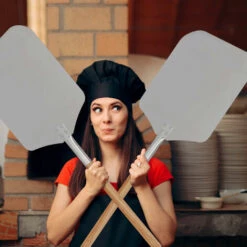 Relaxdays Pelle à Pizza, Aluminium, Manche En Bois, Spatule Professionnelle Pour Four, 30,5 X 30,5 Cm Nature/argenté 11 Relaxdays Pelle à Pizza, Aluminium, Manche En Bois, Spatule Professionnelle Pour Four, 30,5 X 30,5 Cm Nature/argenté -Four à pizza Soldes 2022 31802423 5