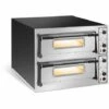 Royal Catering Four À Pizza Électrique 2 Étages @ 66x99x14cm 14,4kW 400V 455°C - Bleu, Blanc, Marron -Four à pizza Soldes 2022 31841768 1