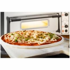 Royal Catering Four À Pizza Électrique 1 Étage @ 66x66x14cm 4,7kW 400V 455 °C - Argent -Four à pizza Soldes 2022 31841769 4