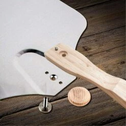 BEARSU Pelle à Pizza, Pelle à Pizza En Aluminium, Pizza Paddle Avec Manche En Bois Pliable Pour Les Pizzas, Tartes, Pain (Argent) -Four à pizza Soldes 2022 32627553 3