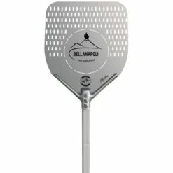 BELLA NAPOLI Pelle à Pizza Carrée Aluminium Alimentaire 33x33 Cm Manche 1.5m Bellanapoli Qualité Professionnelle