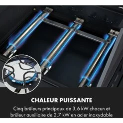 Klarstein Kingsville XL Barbecue Combiné Gaz Four à Pizza 20,5 KW 5+1 Brûleurs 10 Klarstein Kingsville XL Barbecue Combiné Gaz Four à Pizza 20,5 KW 5+1 Brûleurs -Four à pizza Soldes 2022 34686571 4