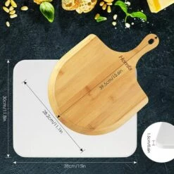 MVPOWER Ensemble De Pierres à Pizza Cordiérite Pour Four Ou Barbecue, Pelle à Pizza En Bambou, Planche De Charcuterie Spatule à Pizza Peel - Faire Une Base De Pizza Italienne | Plaque De Cuisson Pour Barbecue | Pain De Cuisson, 28,2 X 39,5 X 1 Cm 8 MVPOWER Ensemble De Pierres à Pizza Cordiérite Pour Four Ou Barbecue, Pelle à Pizza En Bambou, Planche De Charcuterie Spatule à Pizza Peel - Faire Une Base De Pizza Italienne | Plaque De Cuisson Pour Barbecue | Pain De Cuisson, 28,2 X 39,5 X 1 Cm -Four à pizza Soldes 2022 34719703 2