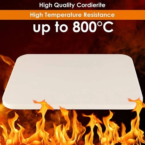MVPOWER Ensemble De Pierres à Pizza Cordiérite Pour Four Ou Barbecue, Pelle à Pizza En Bambou, Planche De Charcuterie Spatule à Pizza Peel - Faire Une Base De Pizza Italienne | Plaque De Cuisson Pour Barbecue | Pain De Cuisson, 28,2 X 39,5 X 1 Cm 5 MVPOWER Ensemble De Pierres à Pizza Cordiérite Pour Four Ou Barbecue, Pelle à Pizza En Bambou, Planche De Charcuterie Spatule à Pizza Peel - Faire Une Base De Pizza Italienne | Plaque De Cuisson Pour Barbecue | Pain De Cuisson, 28,2 X 39,5 X 1 Cm – Image 3