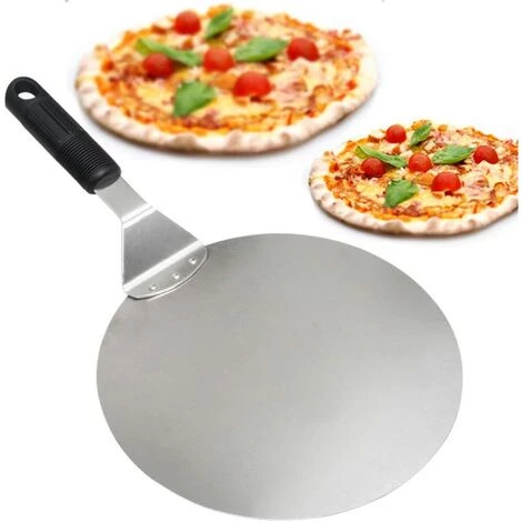 PERLE RARE Pelle à Pizza Ronde En INOX Avec Manche En Anti-dérapant Idéal Pour Les Gâteaux, Pizzas, Tartes 4 PERLE RARE Pelle à Pizza Ronde En INOX Avec Manche En Anti-dérapant Idéal Pour Les Gâteaux, Pizzas, Tartes – Image 2