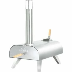 Four à Pizza Portable à Granulés De Bois Alimentaire En Acier Inoxydable Four à Pizza Portable Bighorn Avec Plaque Céramique De 12 Pouces ; Pieds Pliables - Acier Inoxydable -Four à pizza Soldes 2022 36001070 3