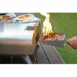 Four à Pizza Portable à Granulés De Bois Alimentaire En Acier Inoxydable Four à Pizza Portable Bighorn Avec Plaque Céramique De 12 Pouces ; Pieds Pliables - Acier Inoxydable -Four à pizza Soldes 2022 36001070 4