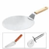 ILoveMilan Pelle à Pizza En Acier Inoxydable Avec Manche En Bois, Poussoir à Pizza Pour Pierre à Pizza, Poussoir à Pain, Pelle à Gâteaux, Pelle à Pizza -Four à pizza Soldes 2022 36028305 1