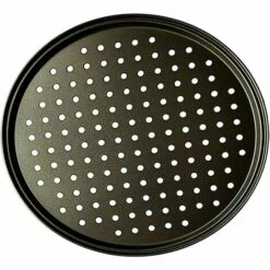 AIDUCHO Poêle à Pizza Punch Acier Au Carbone Plat Four Perforé Multi-Usages Plaque à Pizzac Anti-adhérent Plaques à Pizza Utilisée Pour Pâtisserie, La Pizza, Le Gâteau, Les Sandwichs, Saucisse, Galettes