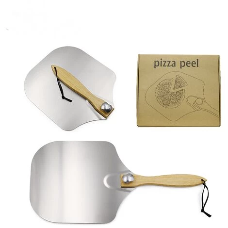 THSINDE 1pcs Pelle à Pizza, Pelle à Pizza Aluminium, Pelle à Pizza Professionnelle Avec Manche En Bois, Pelle à Pizza Pour Pizza, Gâteau, BBQ 3 THSINDE 1pcs Pelle à Pizza, Pelle à Pizza Aluminium, Pelle à Pizza Professionnelle Avec Manche En Bois, Pelle à Pizza Pour Pizza, Gâteau, BBQ