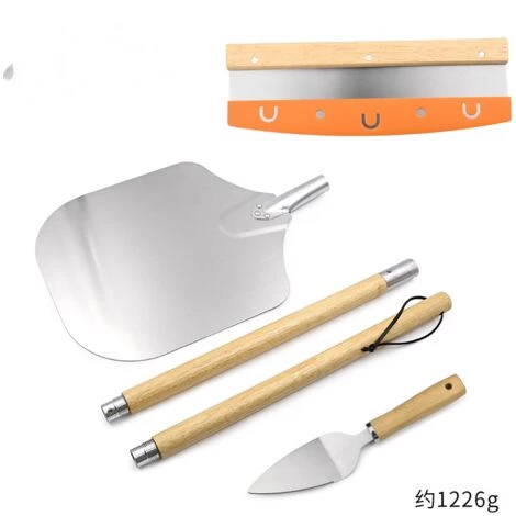 THSINDE Pelle à Pizza, Pelle à Pizza Aluminium Et Bois Avec Pelle Grande Surface (126.5*30.5cm), Kit à Pizza Haute Qualité Pour Cuire Pizza, Pain, BBQ 3 THSINDE Pelle à Pizza, Pelle à Pizza Aluminium Et Bois Avec Pelle Grande Surface (126.5*30.5cm), Kit à Pizza Haute Qualité Pour Cuire Pizza, Pain, BBQ