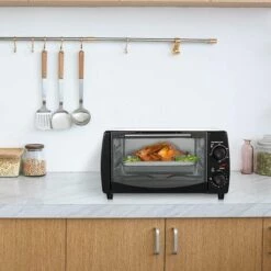 WOLTU Mini Four électrique Avec Minuterie.Four à Rôtir.12 Litres. 800 W. Blanc + Noir -Four à pizza Soldes 2022 38233536 4