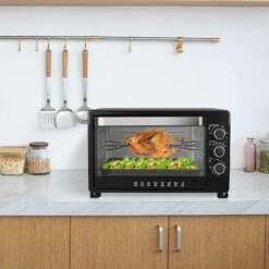 WOLTU Mini Four électrique Avec Minuterie.Four à Rôtir.32 Litres. 1600 W. Noir -Four à pizza Soldes 2022 38233539 4