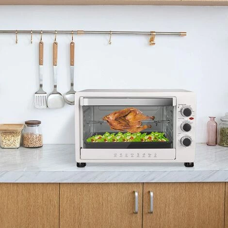 WOLTU Mini Four électrique Avec Minuterie.Four à Rôtir.32 Litres. 1600 W. Blanc 5 WOLTU Mini Four électrique Avec Minuterie.Four à Rôtir.32 Litres. 1600 W. Blanc – Image 4