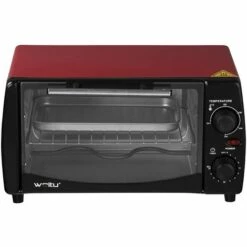 WOLTU Mini Four Electrique 12 LITRES 800W.avec Plaque De Cuisson Minuterie 0-250 °C.ROUGE