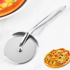 DONTODENT Roulette à Pizza En Acier Inoxydable Découpe Pizza Poignée Ergonomique Couteau à Pizza Lame Durable