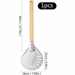 TANABATA Pelle à Pizza Perforée,pelle à Pizza Antiadhésive à Manche En Bois De 7/8 Pouces à Pizza Pagaie à Pizza En Aluminium Tournant La Peau De Four à Pizza Pour Les Boulangers à Pizza Faits Maison 7 Inch -Four à pizza Soldes 2022 41384772 2