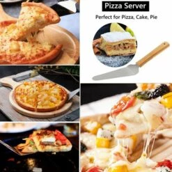 TANABATA 3pcs Roulette Pizza, Pelle à Pizza, Pelle à Gâteau En Acier Inoxydable Manche En Bois , Idéal Pour Tarte, Pizza Ou Gâteau 9 TANABATA 3pcs Roulette Pizza, Pelle à Pizza, Pelle à Gâteau En Acier Inoxydable Manche En Bois , Idéal Pour Tarte, Pizza Ou Gâteau -Four à pizza Soldes 2022 41389411 3