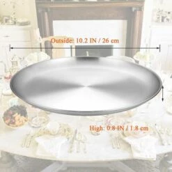 SUNFLOWER Plateaux De Four à Pizza Plaques Rondes à Pizza En Acier Inoxydable 26 Cm Anti-adhésive Plat De Cuisson à Pizza -Four à pizza Soldes 2022 41543342 5