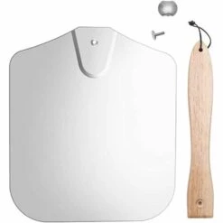 BRIDAY Pelle à Pizza Spatule, Pelle à Pizza, Pelle à Pizza Aluminium Et Bois, Pelle à Pizza Aluminium Métal, Avec Manche En Bois Pliable, Pour La Cuisson Du Pain à Pizza Fait Maison -Four à pizza Soldes 2022 43149253 5