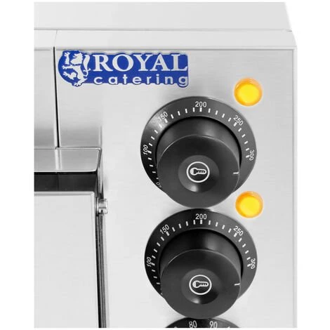 ROYAL CATERING Four à Pizza Four à Tarte Flambée 1 Chambre De Cuisson 2 000 W Ø 36 Cm - Noir 6 ROYAL CATERING Four à Pizza Four à Tarte Flambée 1 Chambre De Cuisson 2 000 W Ø 36 Cm - Noir – Image 4