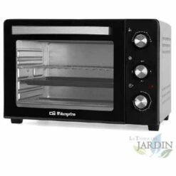 SUINGA Four à Convection Orbegozo 25 Litres. Puissance: 1 500 W. Sélecteur De Température De 100 à 230°C. Minuterie Jusqu'à 60 Min.