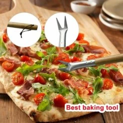 Spinner à Pizza En Aluminium, Crochet à Pizza Avec Poignée En Bois Et Lanière, Outil De Tournage Léger Pour Spinner à Pizza, Accessoires De Four Pour La Cuisson Du Pain à La Pâte 30cm Fontainebleau -Four à pizza Soldes 2022 44560663 5