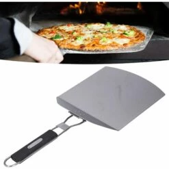 TINOR Palette à Pizza En Acier Inoxydable Avec Poignée Pliante Pour Pâte à Pain Croûte à Pain Accessoires De Four à Pizza -Four à pizza Soldes 2022 45809942 5