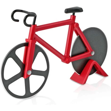 Kueatily Coupe Pizza Vélo (Rouge) 3 Kueatily Coupe Pizza Vélo (Rouge)