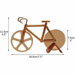 KARTOKNER 2 Pcs Coupe Pizza De Vélo Acier Inoxydable Roulette à Pizza Découpe-Pizza Avec Revêtement Antiadhésif Couteau à Pizza En Acier Inoxydable Pour Cuisine, Pique-nique, Barbecue Extérieur(Orange) -Four à pizza Soldes 2022 48476111 2