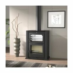 FM Poêle à Bois En Acier Avec Four 11.5 Kw 814x1024x520 Mm HL-100