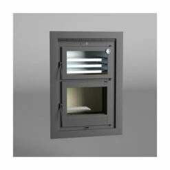 FM Poêle à Bois En Acier Encastrable Avec Four 11.5 Kw HLI-100 Foyer En Vermiculite -Four à pizza Soldes 2022 5069440 3