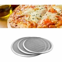 BEARSU Grille De Cuisson En Aluminium Pour Pizza, Moules Et Plaques à Pizza Pour Grille De Barbecue (13 Inches) -Four à pizza Soldes 2022 51167467 5