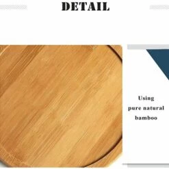 BEARSU Planche à Pizza En Bambou, Plateau à Pizza, Plat à Pizza Rond, Plateau à Pizza Avec Poignée, Utilisé Pour Cuire Des Pizzas, Du Pain, Couper Des Fruits, Des Légumes, Du Fromage -Four à pizza Soldes 2022 51167469 3