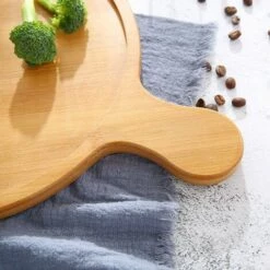 BEARSU Planche à Pizza En Bambou, Plateau à Pizza, Plat à Pizza Rond, Plateau à Pizza Avec Poignée, Utilisé Pour Cuire Des Pizzas, Du Pain, Couper Des Fruits, Des Légumes, Du Fromage -Four à pizza Soldes 2022 51167469 4