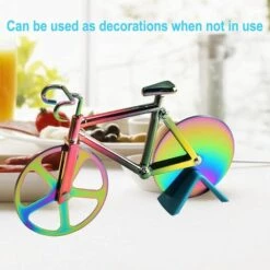 Roulette à Pizza Vélo, Couteau à Pizza Antiadhésif De Vélo Avec Support, Lames Super Tranchantes, Convient Pour Couper La Pizza,Starlight 9 Roulette à Pizza Vélo, Couteau à Pizza Antiadhésif De Vélo Avec Support, Lames Super Tranchantes, Convient Pour Couper La Pizza,Starlight -Four à pizza Soldes 2022 51215881 3