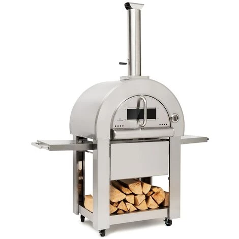 Klarstein Four à Pizza Diavolo Napoletana Poêle à Bois Acier Inoxydable 3 Klarstein Four à Pizza Diavolo Napoletana Poêle à Bois Acier Inoxydable