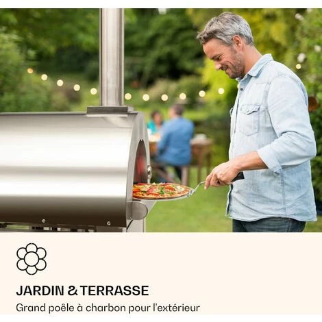 Klarstein Four à Pizza Diavolo Napoletana Poêle à Bois Acier Inoxydable 4 Klarstein Four à Pizza Diavolo Napoletana Poêle à Bois Acier Inoxydable – Image 2